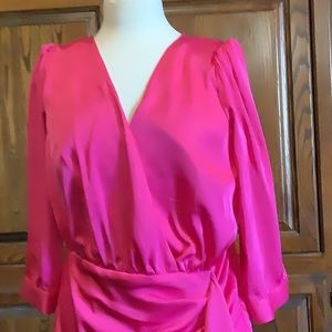 Venus Pink Wrap Style Dress Size 12